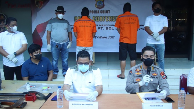 Kabid Humas Polda Sulut Kombes Pol Jules Abraham Abast, dalam press conference di depan sejumlah awak media massa mengatakan, penanganan kasus tersebut menindaklanjuti adanya 2 Laporan Polisi