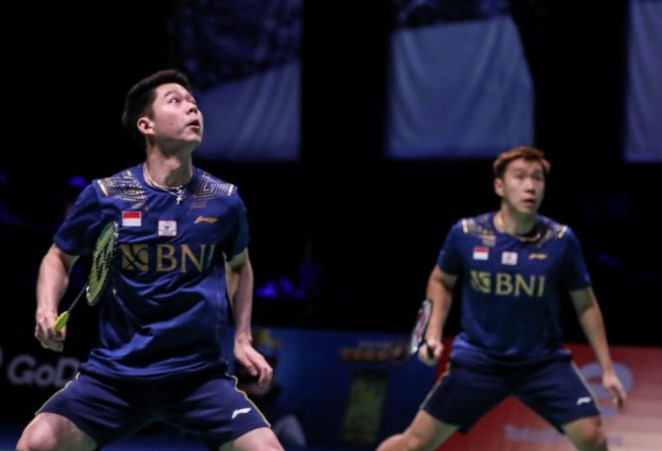 Marcus Fernaldi Gideon/Kevin Sanjaya Sukamuljo.(BWF/Badminton Photo)