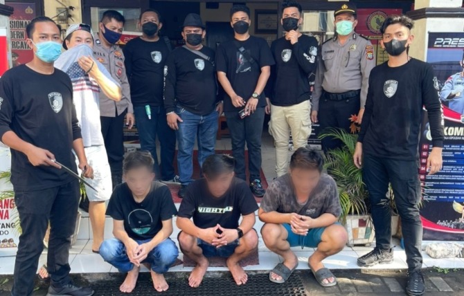 Tersangka sajam dibekuk Tims Resmob Polda Sulut