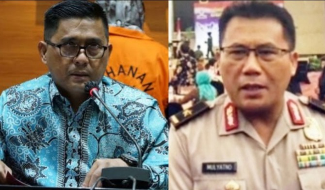 Irjen Pol Karyoto (kiri) dan Irjen Pol Mulyatno