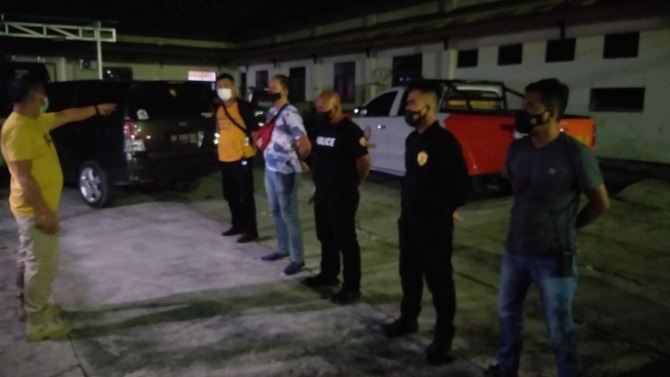 Tim Tarsius Presisi Polres Bitung mengawali patroli cipkon dengan apel di Mapolres Bitung.(Istimewa)
