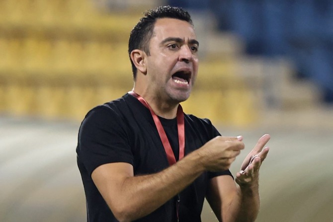 Pelatih Barcelona Xavi Hernandez. (AFP)