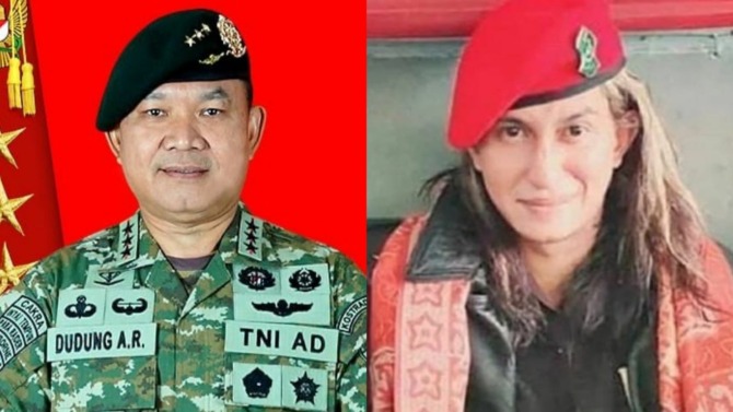 Kepala Staf Angkatan Darat (KSAD) Jenderal TNI Dudung Abdurachman dan Habib Bahar bin Smith.