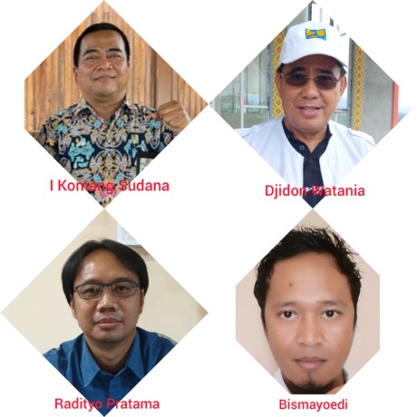 KOLABORASI: Kepala BWS Sulawesi I, I Komang Sudana, Ketua IPPU Sulut Djidon Watania, Project Manager PT. Nindya Karya Radityo Pratama dan Project Manager PT. Wijaya Karya Bismayoedi berkomitmen melaksanakan penghijauan dengan menanam 10.000 bibit pohon pr