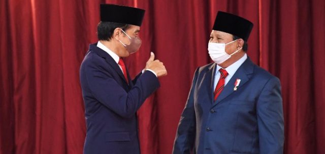 Presiden Jokowi dan Prabowo Subianto. (BPMI Setpres)