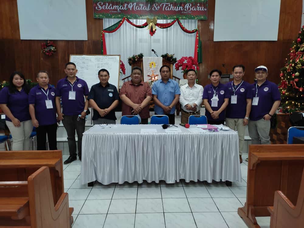 SELAMAT MELAYANI: Pengurus P/KB Wilayah Tondano II periode 2022-2026.