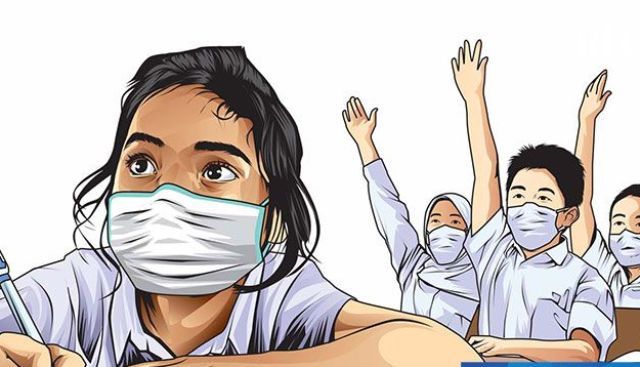 Ilustrasi pembelajaran tatap muka terbatas (Istimewa)