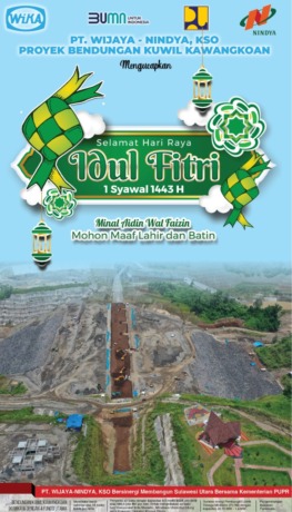 WIJAYA-NINDYA, KSO Proyek Bendungan Kuwil Kawangkoan Mengucapkan