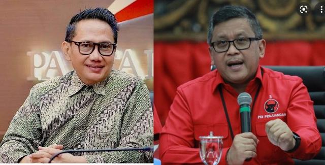 Yan Harahap dan Hasto Kristiyanto