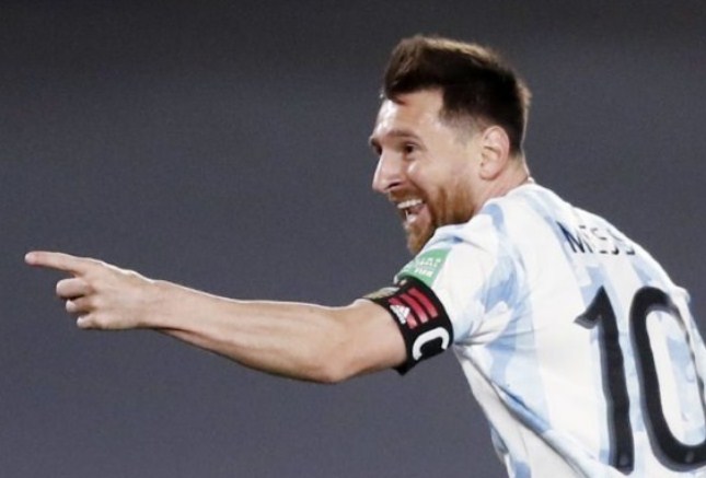 Kapten Timnas Argentina Lionel Messi. (Agustin Marcarian/ Reuters/Antara)