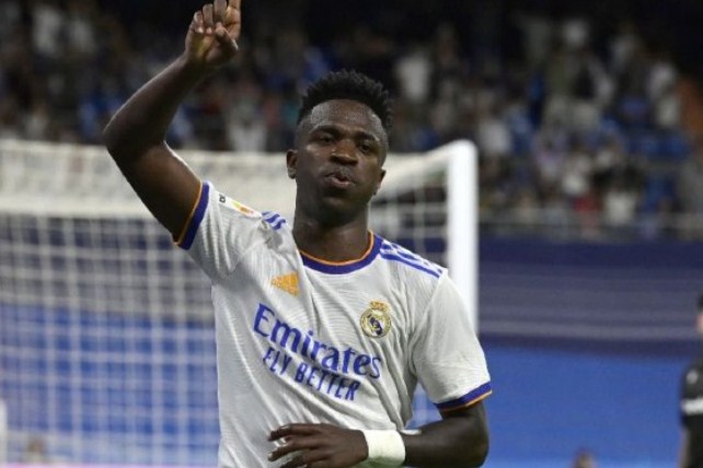Pemain Real Madrid Vinicius Junior. (Javier Soriano/AFP/Antara)