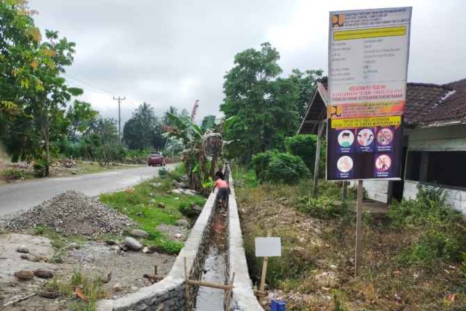 Pemerintah Desa Osion, Kecamatan Dumoga Tenggara, Kabupaten Bolaang Mongondow (Bolmong) terus menggenjot Program Percepatan Peningkatan Tata Guna Air Irigasi (P3TGAI).