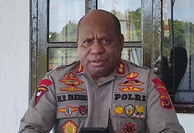 Kapolda Papua Irjen Pol Mathius Fakhiri.(Evarukdijati/Antara)