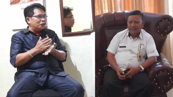 Foto: Kanan, Muhamad Anwar Umar, S.Ag (Ketua PA Boroko, Bolmut) kiri, Imam Santoso, S.Pd (Sek Dukcapil Bolmut)