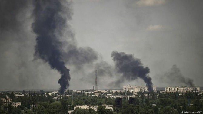 Wilayah Luhansk di Ukraina hancur setelah dikuasai pasukan Rusia (Istimewa)
