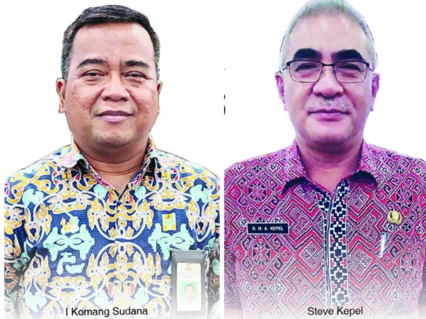 I Komang Sudana (kiri); Steve Kepel (kanan).