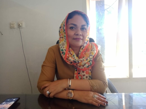 Kabid Pertanahan Widiyawati Darwis (Romansyah/MP)