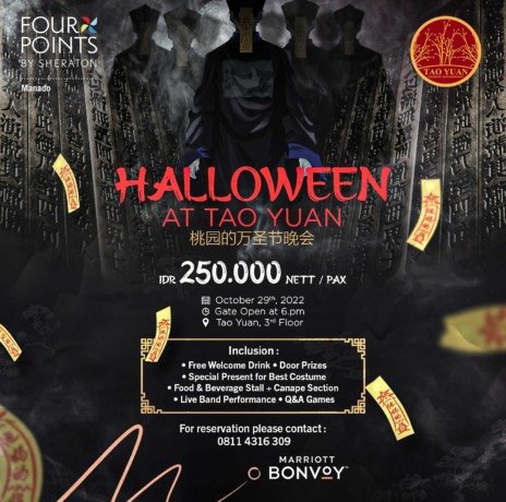 Rayakan Halloween bersama Four Points by Sheraton Manado (Istimewa)