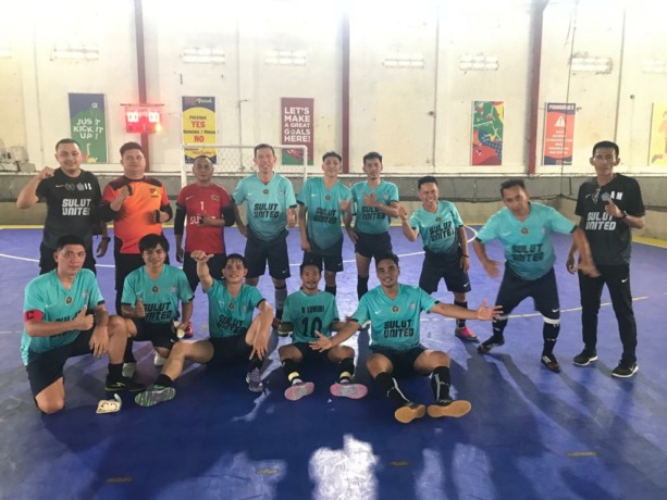 Tim Futsal Porwanas Kontingen Sulut berhasil meraih kemenangan di partai perdana, Senin (21/11/2022).