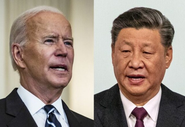 Presiden AS Joe Biden dan Presiden Tiongkok Xi Jinping.(Bloomberg)