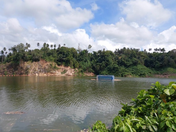 DIGENANGI: Bendungan Kuwil Kawangkoan memiliki kapasitas tampung 23,4 juta meter kubik. Tampak kondisi bendungan saat digenangi air.