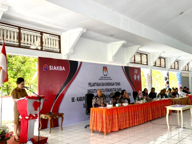 Pelantikan PPS di Kabupaten Kepulauan Sangihe (Istimewa)