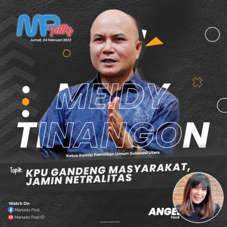 BERSIAP: Ketua KPU Sulut Meidy Tinangon hadir dalam MP Talks dengan host Angel Rumeen.