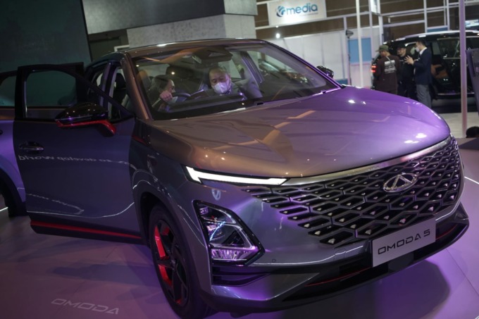 MULAI DIJUAL: Chery OMODA 5 mulai dijual untuk pre-booking di ajang IIMS 2023. (Istimewa)