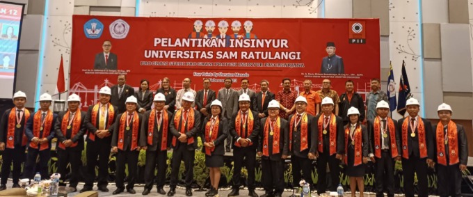 Suasana Pelantikan Profesi Insinyur di Hotel Four Points, Jumat (10/2/2023).