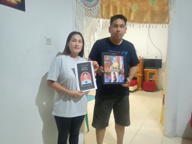 CARI KEADILAN: Ridel Massie- Vivi Wongkar orang tua korban Kyrie Massie, siap menempuh jalur hukum bahkan sampai ke Presiden Jokowi, mencari keadilan atas kasus tabrakan maut medio bulan Juni 2022 lalu. Dok Jul/MP