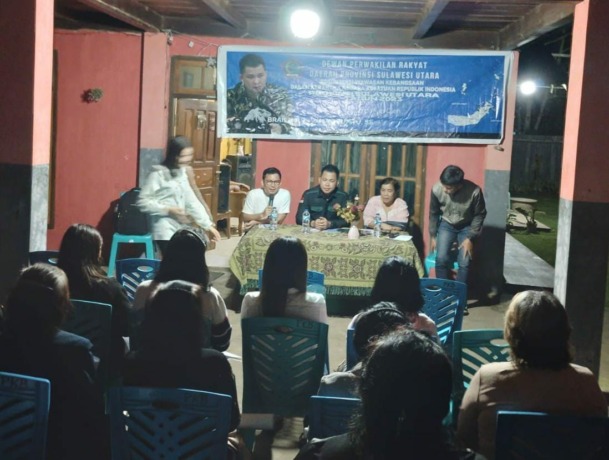 Sosialisasi wawasan kebangsaan yang dilakukan Wakil Ketua Komisi 1 DPRD Sulut, Braien Waworuntu