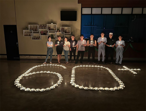 Gerakan Earth Hour di Favehotel Bitung (Istimewa)