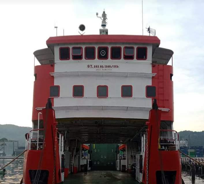 KMP Tude beroperasi pasca docking spesial beberapa tahun lalu.(Dok Istimewa)