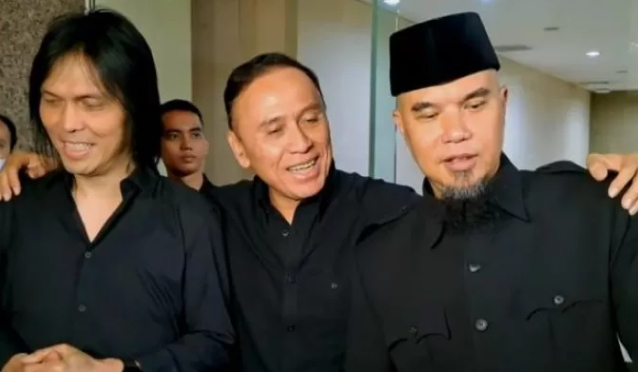 Ahmad Dhani dan Once Mekel dipertemukan unutk berdamai soal royalti lagu, Selasa (18/4/2023). (Istimewa)