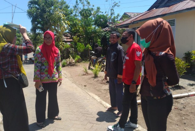 Tim Kesehatan Hewan dan P2 dan Wabah Dinkes Bolmut ketika melakukan tracking di Bintauna