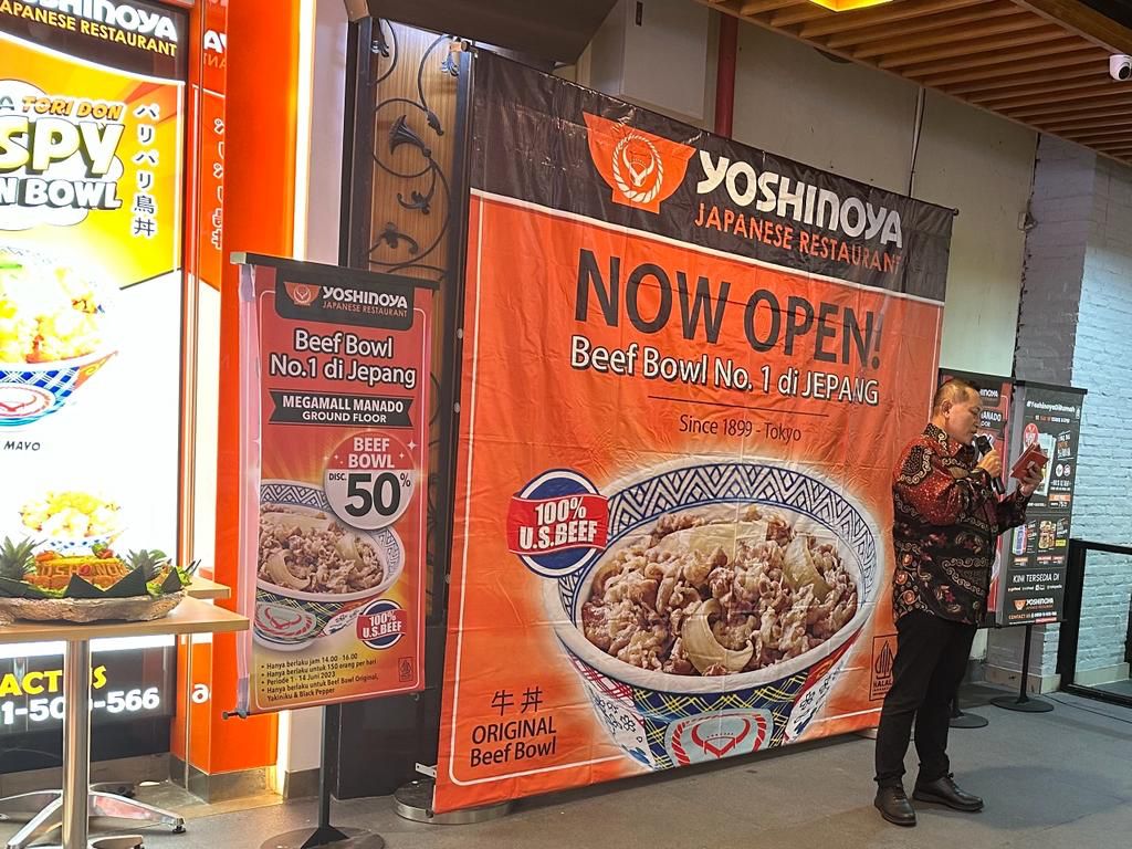 Acara pembukaan Yoshinoya di Megamall Manado, Rabu (31/5) (Dok.MP)