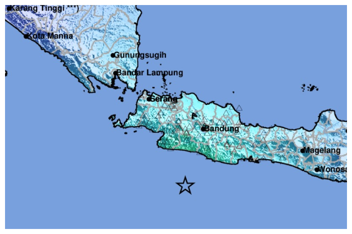 Gempa bumi mengguncang wilayah Selatan Jabar Senin (1/7/2024) dini hari.