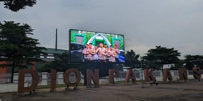 Area Stadion Pakansari Cibinong akan menjadi lokasi nobar Timnas Indonesia U-23 menghadapi Uzbekistan U-23, Senin (29/4/2024) malam.