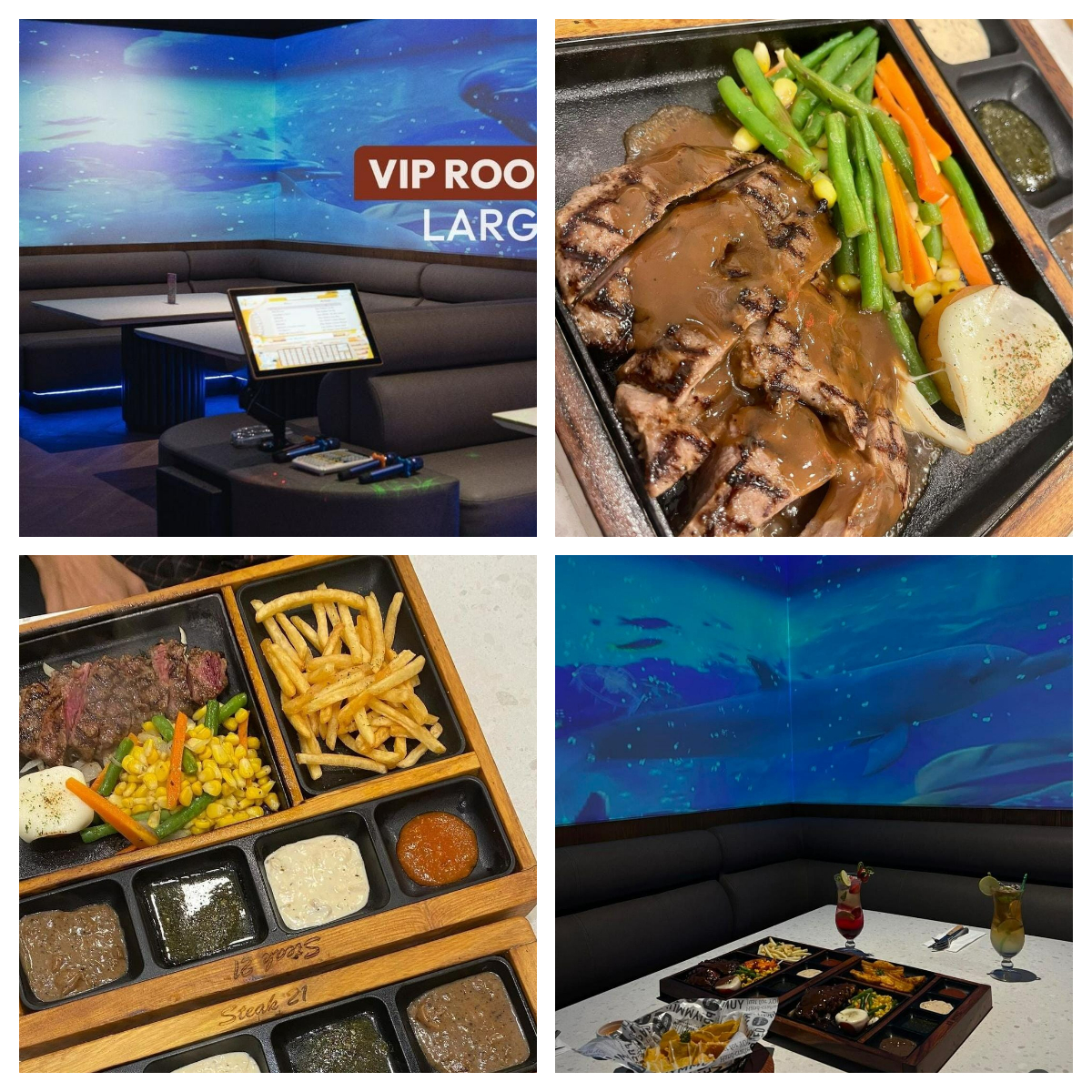 Sensasi makan steak sambil karaokean di Steak21 yang ada di CCM Bogor.