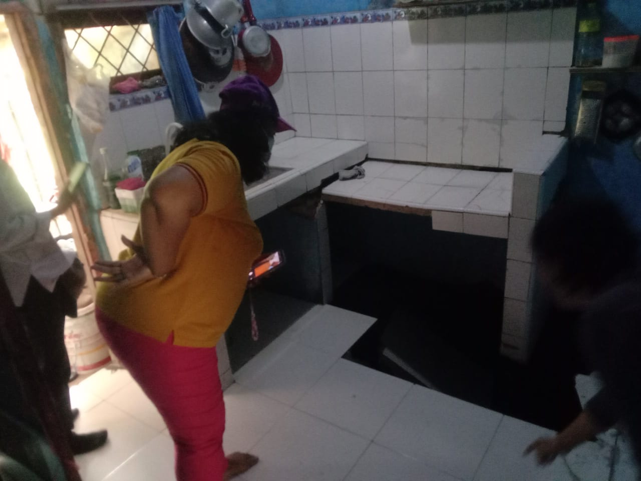 Salah satu rumah di Perumahan Griya Salak Asri, Desa Cinangka, Kecamatan Ciampea Kabupaten Bogor yang jadi korban tanah ambles.
