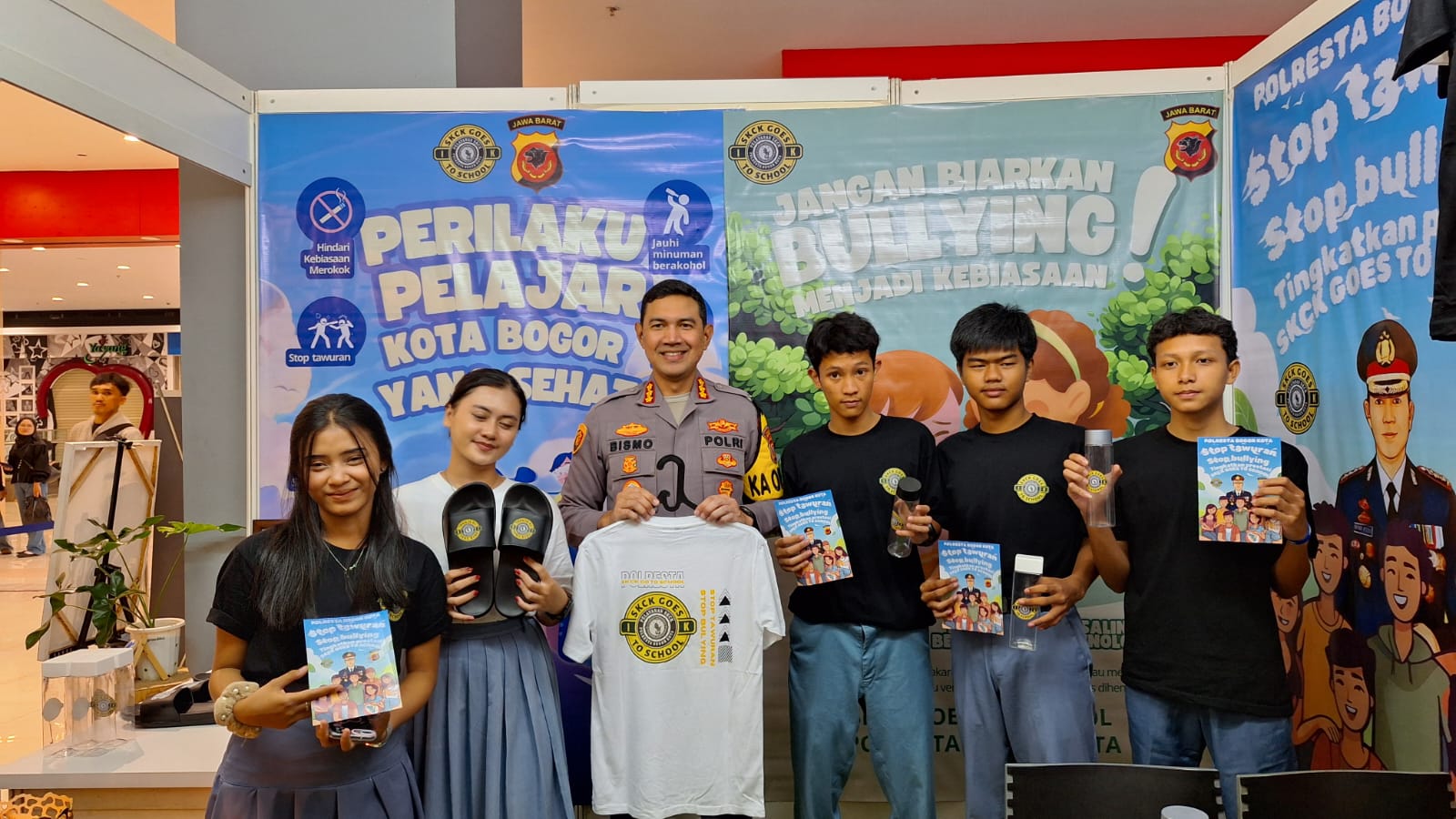 Kapolresta Bogor Kota Kombes Pol Bismo Teguh Prakoso hadir dalam Bogor Edu Fair and Competition.