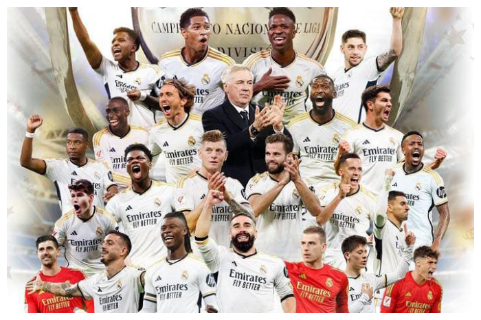 Real Madrid memastikan gelar juara La Liga musim 2023-2024.