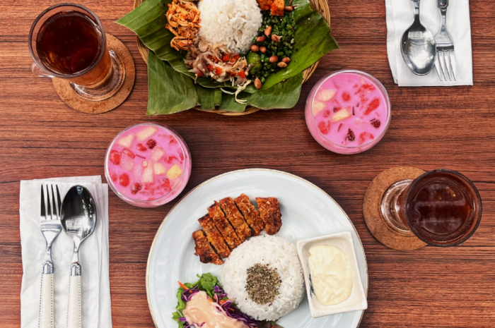 Ilustrasi menu sehat bernutrisi