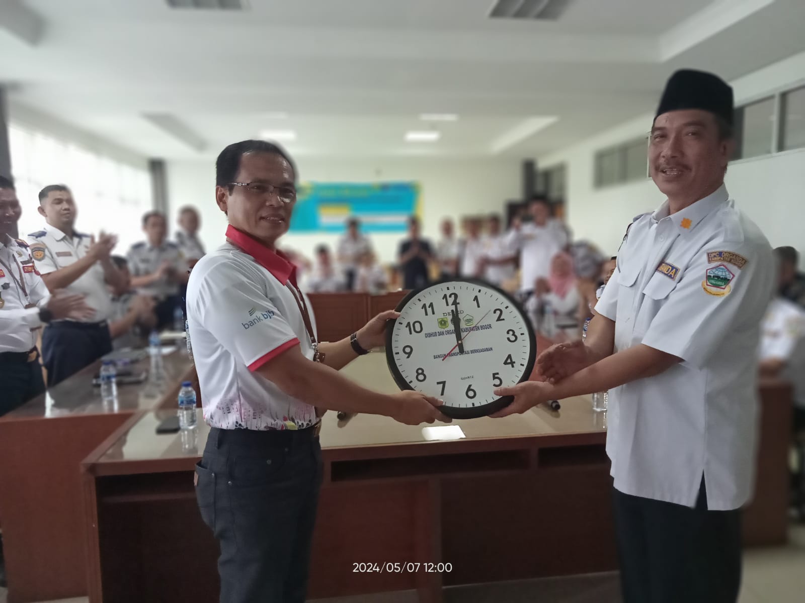 Dishub Kabupaten Bogor saat halalbihalal dan bersilaturahmi demgan organda.
