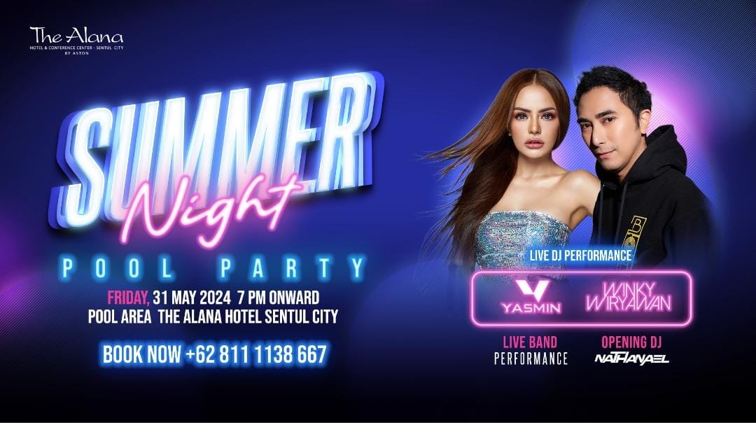 DJ Yasmin dan DJ Wingky bakal tampil dalam pesta musim panas yang digelar Tje Alana Hotel Sentul.