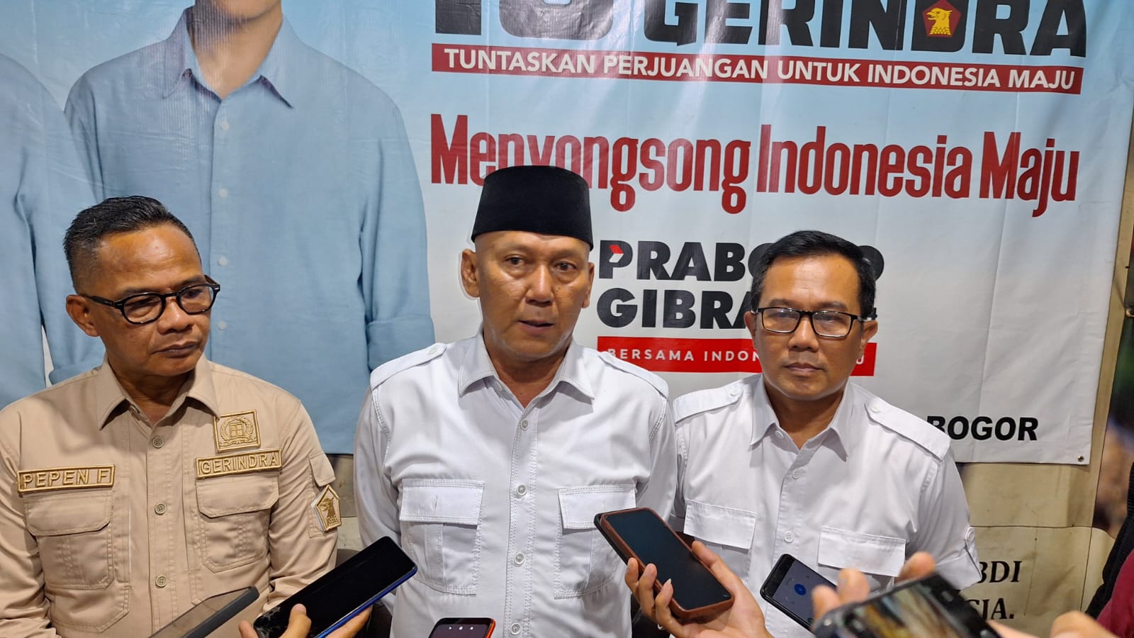 Ketua DPC Partai Gerindra saat menutup penjaringan balon Wali Kota Bogor.