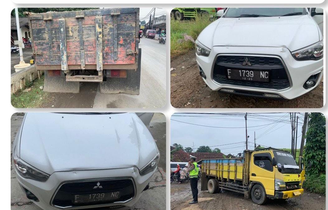 Jalan rusak di Parung Panjang Bogor kembali sebabkan kecelakaan.