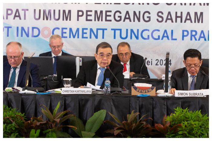 RUPST PT Indocement Tunggal Prakarsa Tbk untuk tahun buku 2023 yang berlangsung di Jakarta, Selasa (14/5/2024).