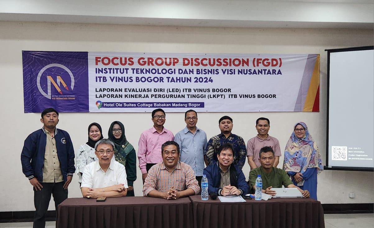 ITB Vinus Bogor menggelar Focus Group Discussion (FGD) di Hotel Ole Suites Cottage, Sentul pada Selasa-Rabu, (15/5/2024).