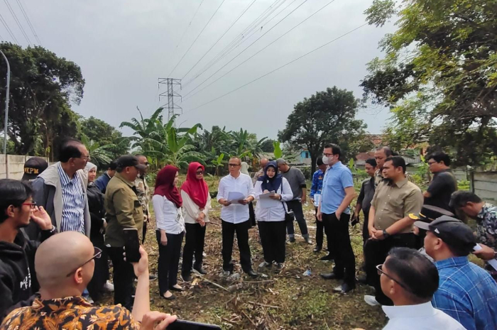 Tanah di Jalan Kolonel Achmad Syam, Kecamatan Bogor Utara yang jadi sengketa antara pemilik lahan dengan DJKN dan Polresta Bogor Kota.